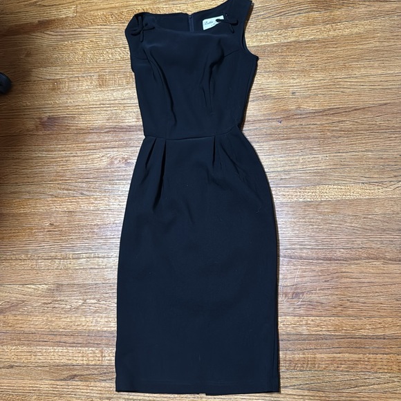 Bettie Page by Tatyana Vintage Style Black Pencil Dress - Picture 7 of 16